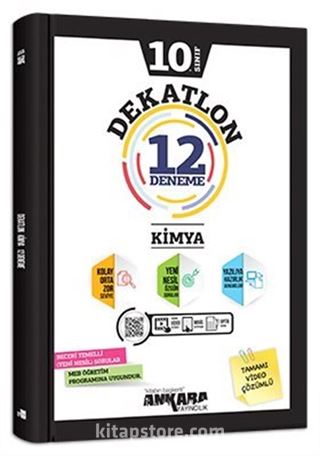 10. Sınıf Kimya Dekatlon 12 Deneme