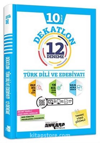 10. Sınıf Türk Dili ve Edebiyatı Dekatlon 12 Deneme