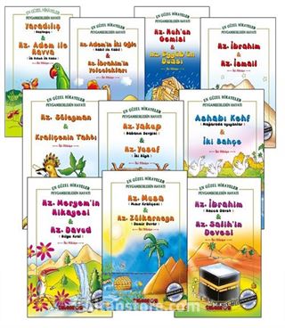 En Güzel Hikayeler Peygamberlerin Hayatı (Renkli, 10 Kitap Set)