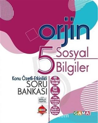 5. Sınıf Sosyal Bilgiler Orjin Konu Özetli Etkinlikli Soru Bankası Seti (3 Kitap)