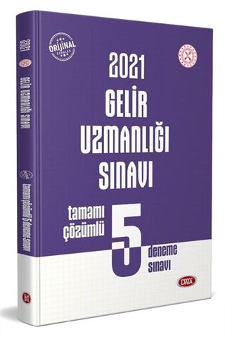 2021 Gelir Uzmanlığı Sınavı Tamamı Çözümlü 5 Deneme Sınavı