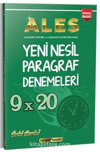 2021 ALES 9x20 Yeni Nesil Paragraf Denemeleri