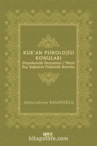 Kur'an Psikolojisi Konuları