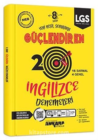 8. Sınıf Güçlendiren İngilizce 20 Deneme