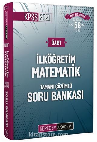 2021 KPSS ÖABT İlköğretim Matematik Tamamı Çözümlü Soru Bankası