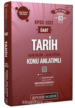 2021 KPSS ÖABT Tarih Video Destekli Konu Anlatımlı