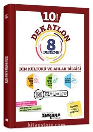 10. Sınıf Dekatlon Din Kültürü ve Ahlak Bilgisi 8 Deneme