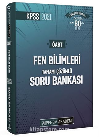 2021 KPSS ÖABT Fen Bilimleri Fen ve Teknoloji Tamamı Çözümlü Soru Bankası Seti (4 Kitap)