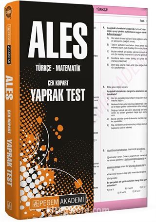 2021 ALES Çek Kopart Yaprak Test