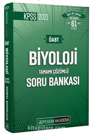 2021 KPSS ÖABT Biyoloji Tamamı Çözümlü Soru Bankası