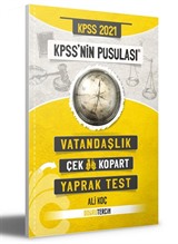 2021 KPSS'nin Pusulası Vatandaşlık Çek Kopart Yaprak Test