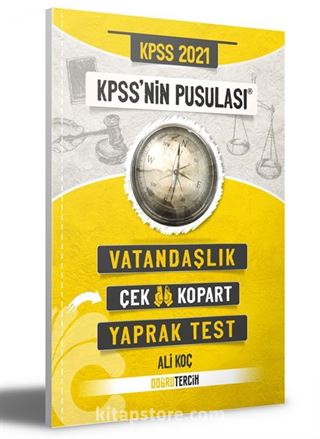 2021 KPSS'nin Pusulası Vatandaşlık Çek Kopart Yaprak Test