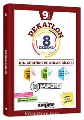 9. Sınıf Dekatlon Din Kültürü ve Ahlak Bilgisi 8 Deneme