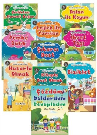 Çocuklar İçin Hikayelerle Değerler Eğitimi (10 Kitap Takım)