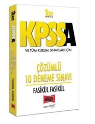 2021 KPSS A Grubu ve Tüm Kurum Sınavları İçin Çözümlü 10 Fasikül Deneme Sınavı