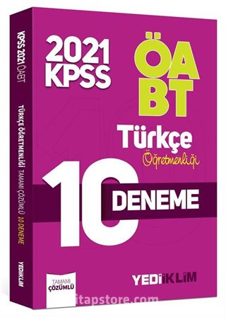 2021 ÖABT Türkçe Öğretmenliği Tamamı Çözümlü 10 Deneme