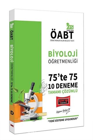 2021 ÖABT Biyoloji Öğretmenliği 75'te 75 Tamamı Çözümlü 10 Deneme Sınavı