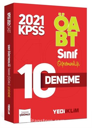 2021 ÖABT Sınıf Öğretmenliği Tamamı Çözümlü 10 Deneme