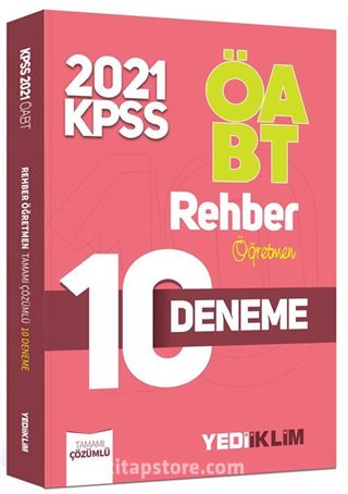 2021 ÖABT Rehber Öğretmen Tamamı Çözümlü 10 Deneme