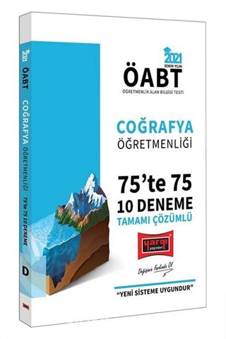 2021 ÖABT Coğrafya Öğretmenliği 75'te 75 Tamamı Çözümlü 10 Deneme Sınavı