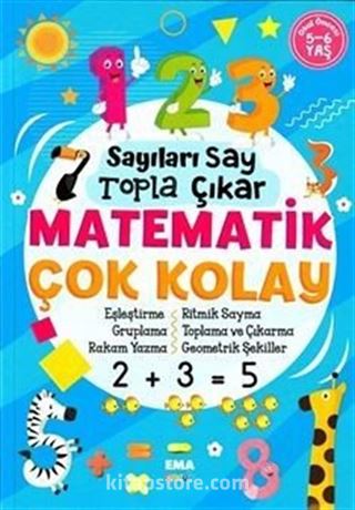 Sayıları Say Topla Çıkar Matematik Çok Kolay (5-6 Yaş)