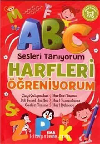 Seslen Tanıyorum Harfleri Öğreniyorum (5-6 Yaş)