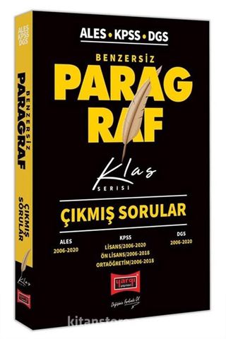 ALES KPSS DGS Benzersiz Paragraf Çıkmış Sorular Klas Serisi