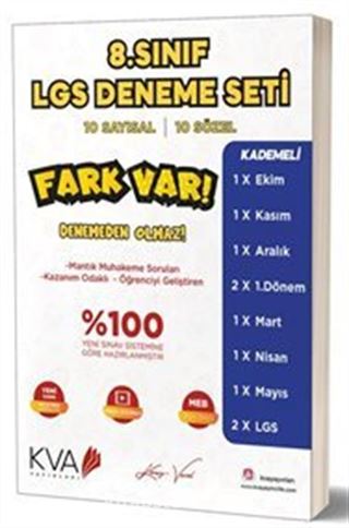 8. Sınıf LGS Deneme Seti 10 Sayısal 10 Sözel