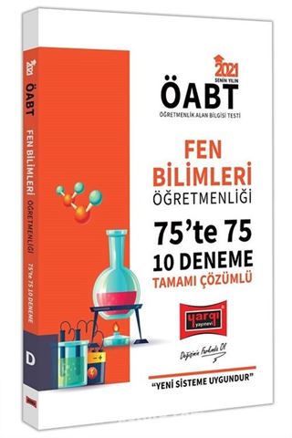 2021 ÖABT Fen Bilimleri Öğretmenliği 75'te 75 Tamamı Çözümlü 10 Deneme Sınavı