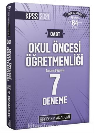 2021 KPSS ÖABT Okul Öncesi Öğretmenliği Tamamı Çözümlü 7 Deneme