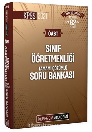 2021 KPSS ÖABT Sınıf Öğretmenliği Tamamı Çözümlü Soru Bankası