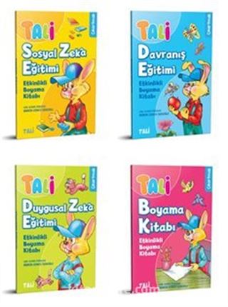 Tali Etkinlikli Boyama Seti (4 Kitap)