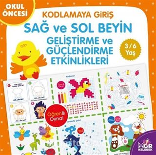 Okul Öncesi Kodlamaya Giriş / Sağ-Sol Beyin Geliştirme ve Güçlendirme Etkinlikleri (3-6 Yaş)