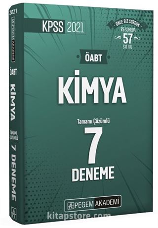 2021 KPSS ÖABT Kimya Tamamı Çözümlü 7 Deneme