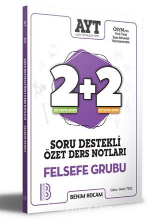 2021 AYT Felsefe Grubu 2+2 Soru Destekli Özet Ders Notları