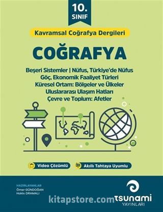 10. Sınıf Kavramsal Coğrafya Dergileri (2 Fasikül)