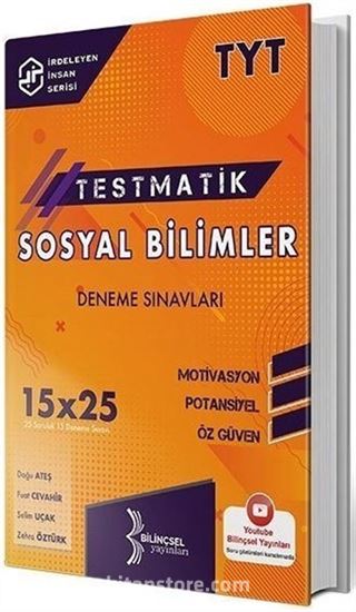 TYT Sosyal Bilimleri Testmatik 15x25 Deneme Sınavları