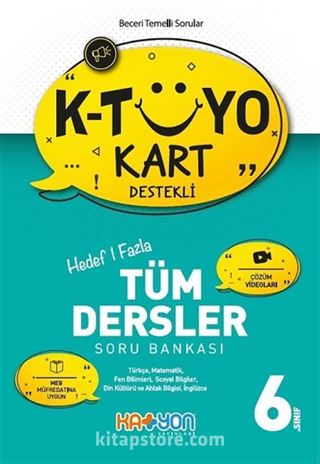 6. Sınıf K Tüyo Kart Destekli Tüm Dersler Soru Bankası