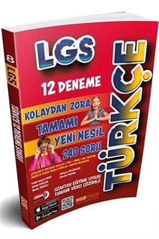 8. Sınıf LGS 12'li Türkçe Branş Deneme