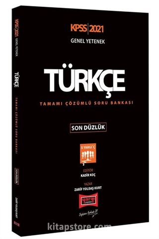 2021 KPSS Türkçe Son Düzlük Tamamı Çözümlü Soru Bankası