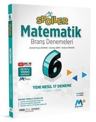 6. Sınıf Spoiler Matematik Branş Denemeleri