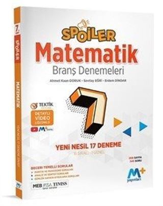 7. Sınıf Spoiler Matematik Branş Denemeleri