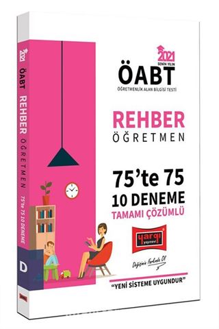 2021 ÖABT Rehber Öğretmen 75'te 75 Tamamı Çözümlü 10 Deneme Sınavı