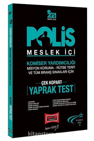 2021 Polis Meslek İçi Sınavlarına Hazırlık Çek Kopart Yaprak Test