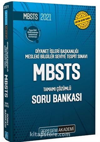 2021 Diyanet İşleri Başkanlığı Mesleki Bilgiler Seviye Tespit Sınavı MBSTS Tamamı Çözümlü Soru Bankası