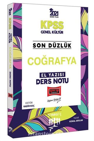 2021 KPSS Son Düzlük Coğrafya El Yazısı Ders Notu