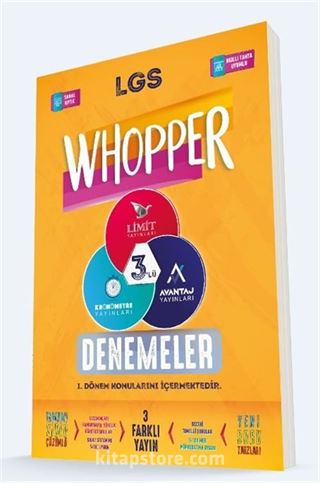 8.Sınıf Whoopper 3'lü Deneme Seti