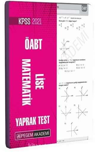 2021 KPSS ÖABT Lise Matematik Yaprak Test