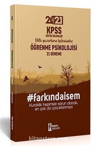 2021 KPSS Eğitim Bilimleri Öğrenme Psikolojisi 21 Deneme