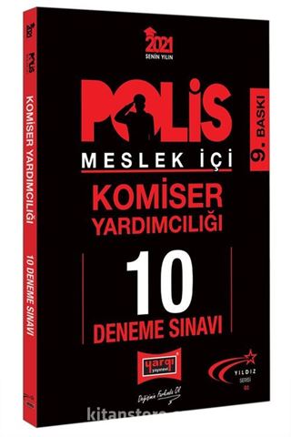 2021 Polis Meslek İçi Komiser Yardımcılığı Yıldız Serisi 10 Deneme Sınavı